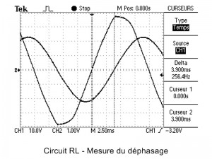 Circuit RL MCC (Déphasage)
